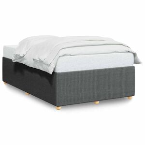 vidaXL Bettgestell ohne Matratze Dunkelgrau 120x200 cm Stoff