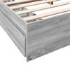 vidaXL Bettgestell mit Schubladen Grau Sonoma 180x200cm Holzwerkstoff