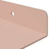 vidaXL Schwebendes Regal 2 pcs Rosa 100 x 18 x 2,5 cm Stahl