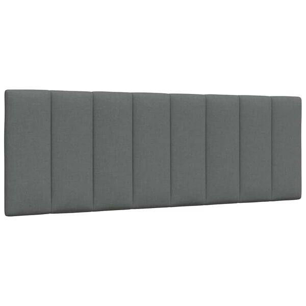 vidaXL Kopfteil-Kissen "Hanko" Dunkelgrau 120 cm Stoff