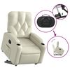 vidaXL Relaxsessel mit Aufstehhilfe Creme Kunstleder