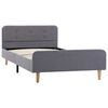 vidaXL Bettgestell Hellgrau Stoff 90x200 cm