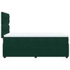 vidaXL Boxspringbett mit Matratze Dunkelgr&uuml;n 100x200 cm Samt