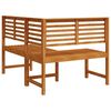 vidaXL Garten-Eckbank 140 cm Massivholz Akazie