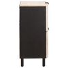 vidaXL Sideboard mit T&uuml;r Wei&szlig;e gewaschene Oberfl&auml;che 60 x 33 x 75 cm