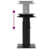 vidaXL Bootssitz-Podeste 2 Stk. 360&deg; Drehbar Einstellbar Stahl