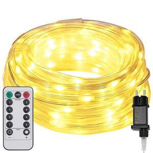 vidaXL Lichtseil mit 120 LEDs Warmes Weiß 5 m PVC