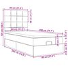 vidaXL Ottoman-Bett mit Matratze Creme 80x200 cm Stoff