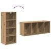 vidaXL H&auml;ngeschrank Artisan-Eiche 40 x 29,5 x 100 cm Holzwerkstoff