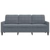 vidaXL 3-Sitzer-Sofa Dunkelgrau 180 cm Samt