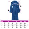 vidaXL Bademantel KINN Blau XXXL Baumwolle