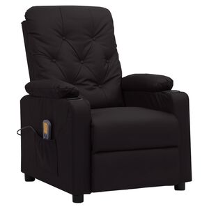 vidaXL Massagesessel Schwarz Kunstleder
