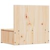 vidaXL Nachttisch Braun 42 x 32,5 x 40 cm Massivholz Kiefer