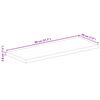 vidaXL Tischplatte 80x20x3,8 cm Rechteckig Massivholz Mango