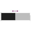 vidaXL Ausziehbare Seitenmarkise 140&times;500 cm Schwarz