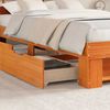 vidaXL Bettrahmen Wachsbraun 120 x 190 cm Massives Kiefernholz
