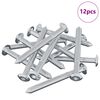 vidaXL Schraube 12 pcs Silber M6 x 60 mm Stahl