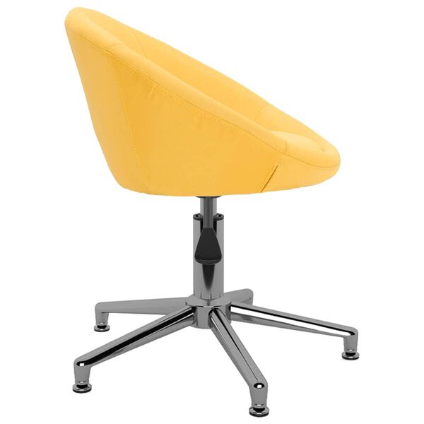 vidaXL B&uuml;rostuhl Drehbar Gelb Stoff