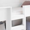 vidaXL Etagenbett f&uuml;r Kinder Wei&szlig; 100 x 200 cm Holzwerkstoff