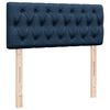 vidaXL Boxspringbett mit Matratze Blau 120x190 cm Stoff
