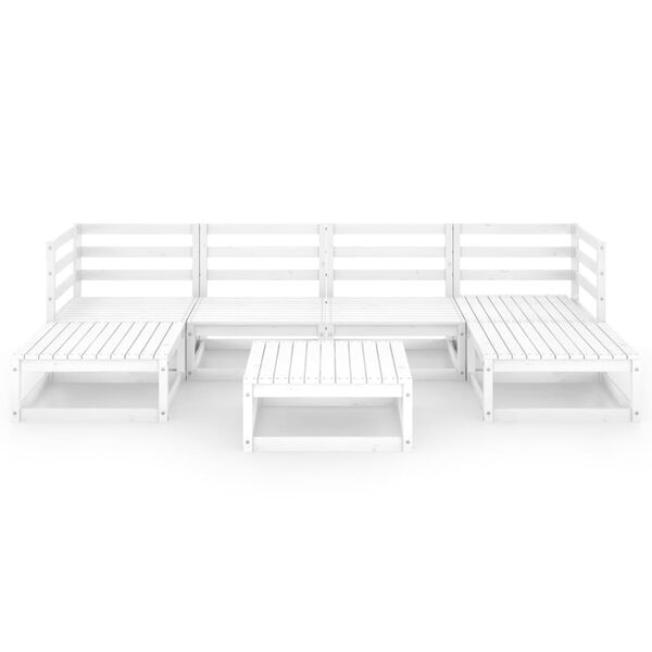 vidaXL 7-tlg. Garten-Lounge-Set Massivholz Kiefer