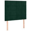 vidaXL Kopfteil Dunkelgr&uuml;n 100x5x118/128 cm Samt