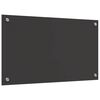 vidaXL Küchenrückwand Dunkelgrau 70 x 40 x 0,6 cm Gehärtetes Glas
