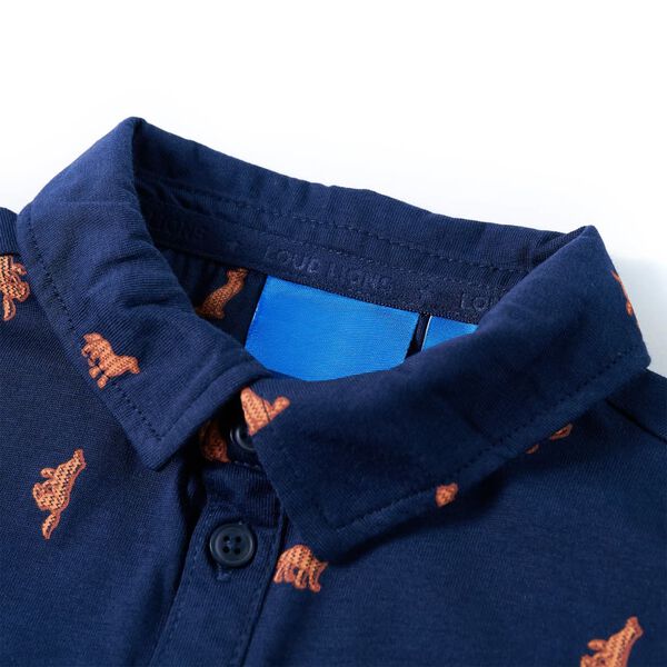 Kinderhemd Marineblau 140