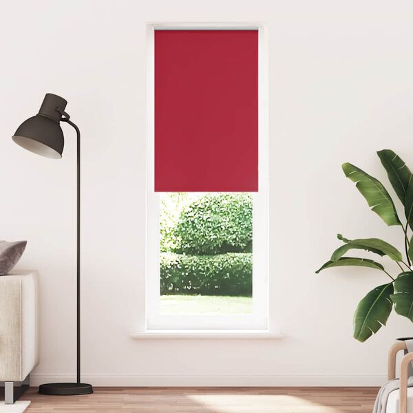 vidaXL Verdunkelungsrollo Rot 75x210 cm Stoffbreite 70,7 cm Polyester