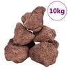 vidaXL Lavagranulat 10 kg Rot 10-30 cm