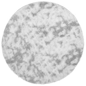 vidaXL Teppich Shaggy Hochflor NAVARRA Silbergrau 160x160 cm Polyester