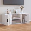 vidaXL TV-Schrank Hochglanz-Wei&szlig; 100x35x40 cm Holzwerkstoff