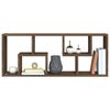 vidaXL Wandregal Braun Eichen-Optik 36x16x90 cm Holzwerkstoff