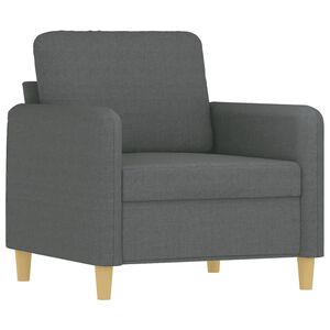 vidaXL Sessel Dunkelgrau 60 cm Stoff