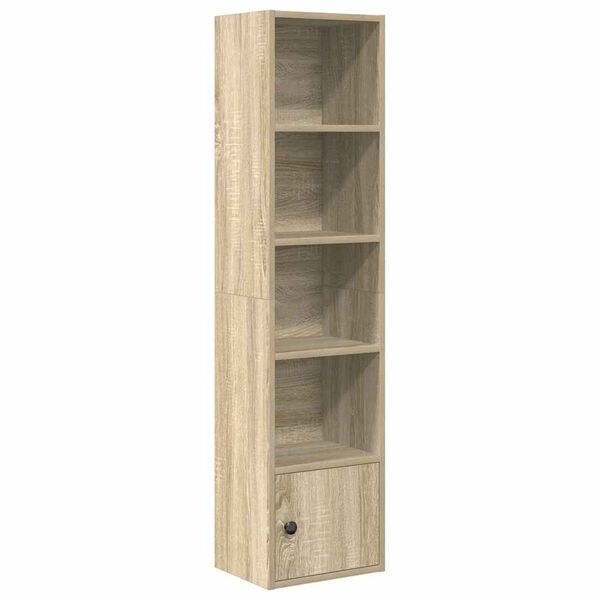 vidaXL B&uuml;cherregal Sonoma-Eiche 31x24x127 cm Holzwerkstoff