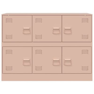 vidaXL Sideboard Rosa 99x39x73 cm Stahl