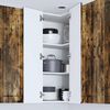 vidaXL K&uuml;chenschrank Ger&auml;ucherte Eiche 57 x 57 x 100 cm Holzwerkstoff