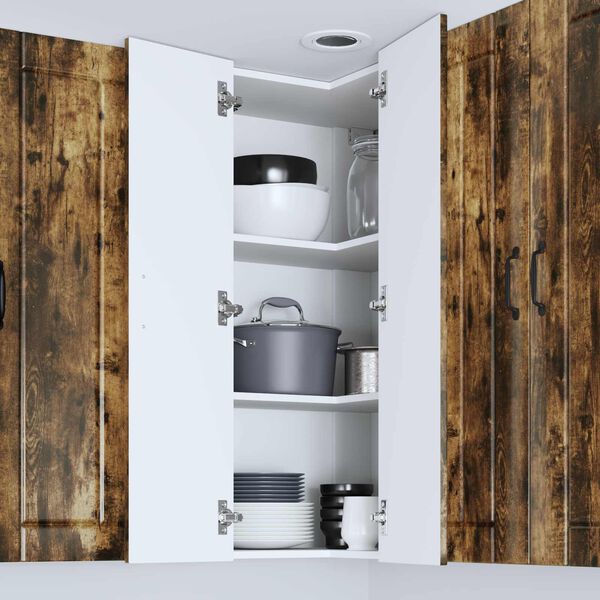 vidaXL K&uuml;chenschrank Ger&auml;ucherte Eiche 57 x 57 x 100 cm Holzwerkstoff