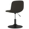 vidaXL Esszimmerst&uuml;hle 4 Stk. Drehbar Dunkelgrau Samt