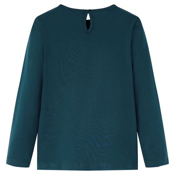 Kinder-Langarmshirt Dunkelgr&uuml;n 116