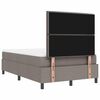 vidaXL Boxspringbett mit Matratze Taupe 120 x 190 cm Stoff