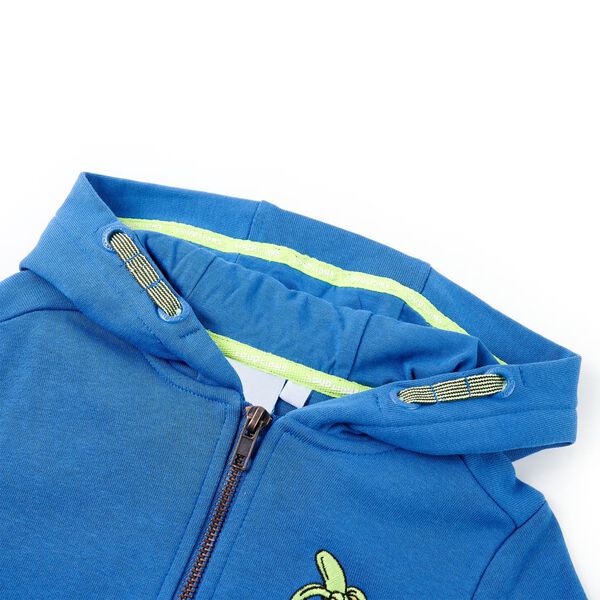 Kinder-Kapuzenpullover mit Rei&szlig;verschluss Blau 116