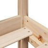 vidaXL Massivholzbett ohne Matratze 120x190 cm Kiefernholz