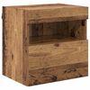 vidaXL TV-Wandger&auml;te mit LED-Lichtleisten 6 pcs Altholz Holzwerkstoff
