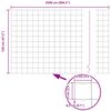 vidaXL Zaun mit Pfosten Silber 1,2 x 25 m Stahl