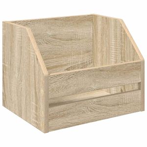 vidaXL Vinyl Album Box Sonoma-Eiche 38 x 30 x 29 cm Holzwerkstoff