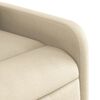vidaXL Elektrischer Massagesessel mit Aufstehhilfe Creme Stoff