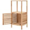 vidaXL Badezimmerschrank Massivholz Walnuss 39,5x35,5x86 cm