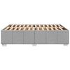 vidaXL Bettgestell ohne Matratze Hellgrau 160x200 cm Stoff