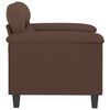 vidaXL Sessel Braun 60 cm Kunstleder